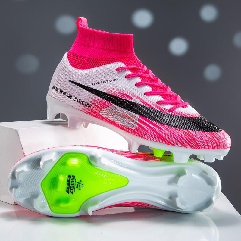 Zapatillas de Fútbol de Entrenamiento de TPU y Caucho Ligeras de Caña Alta image 5