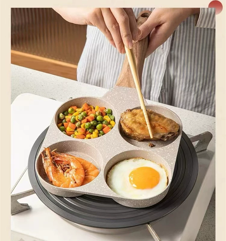 哈迪熊 Cross-border special egg burger frying pan household artifact Maifanshi non-stick frying pan mini fried egg pan