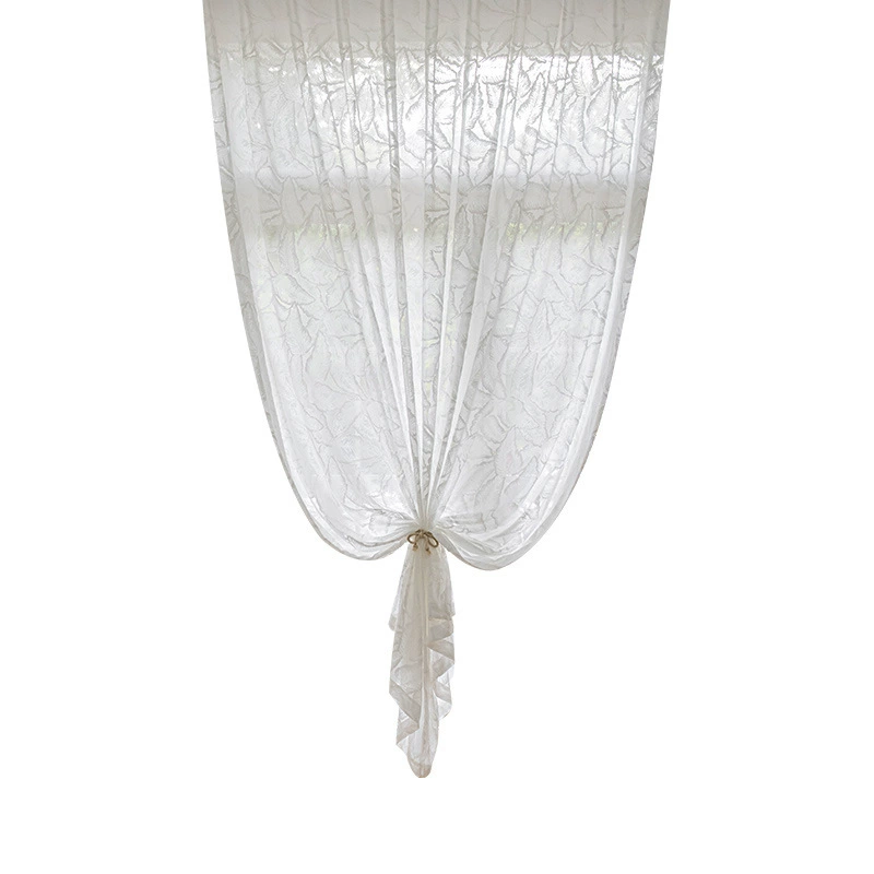 Living room balcony is elegant and transparent, retro high-end feeling, sun protection, three-dimensional relief palm leaf yarn zero reduction, hair generation