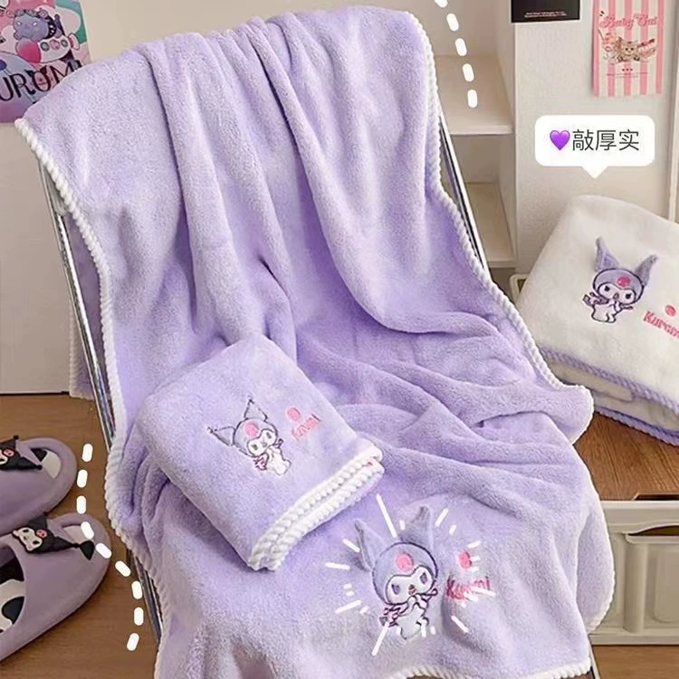 Мягкий коралловый детский банный рушник