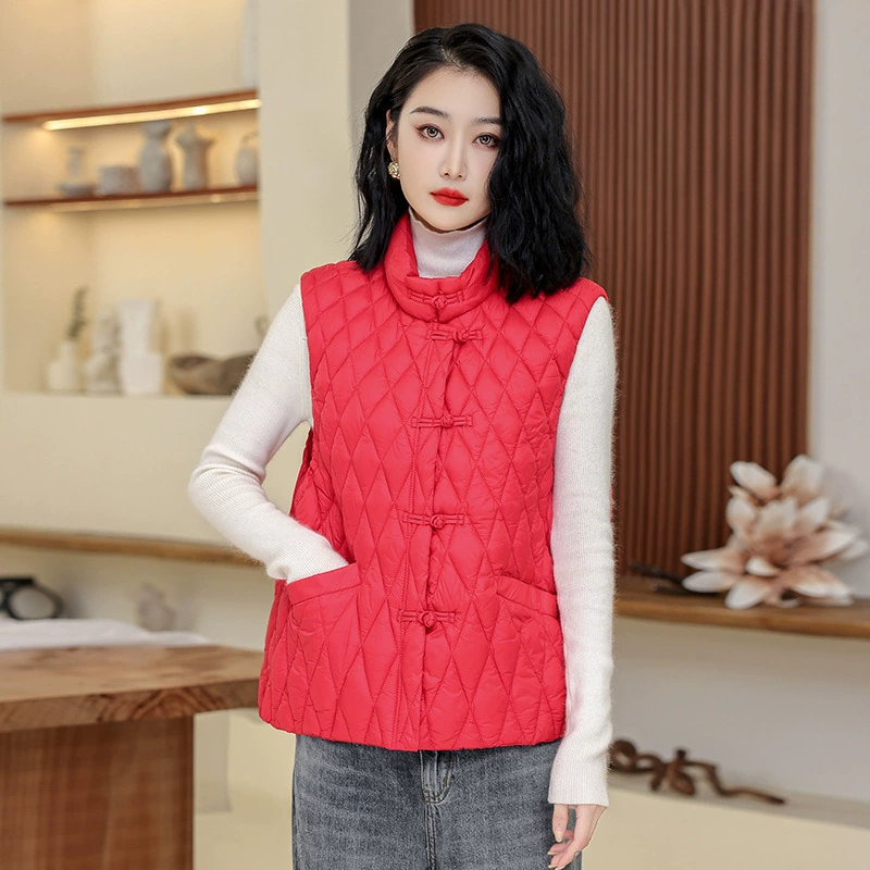 Thin demi-season vest with down for elementary school students, for import, 2024 years