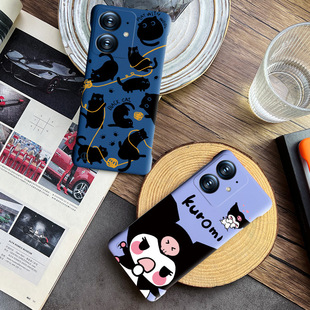 Suitable for Real Me Neo7SE Phone Case Hard Shell Borderless Real Me Neo7X Women's Business Knitwear Cat Ins