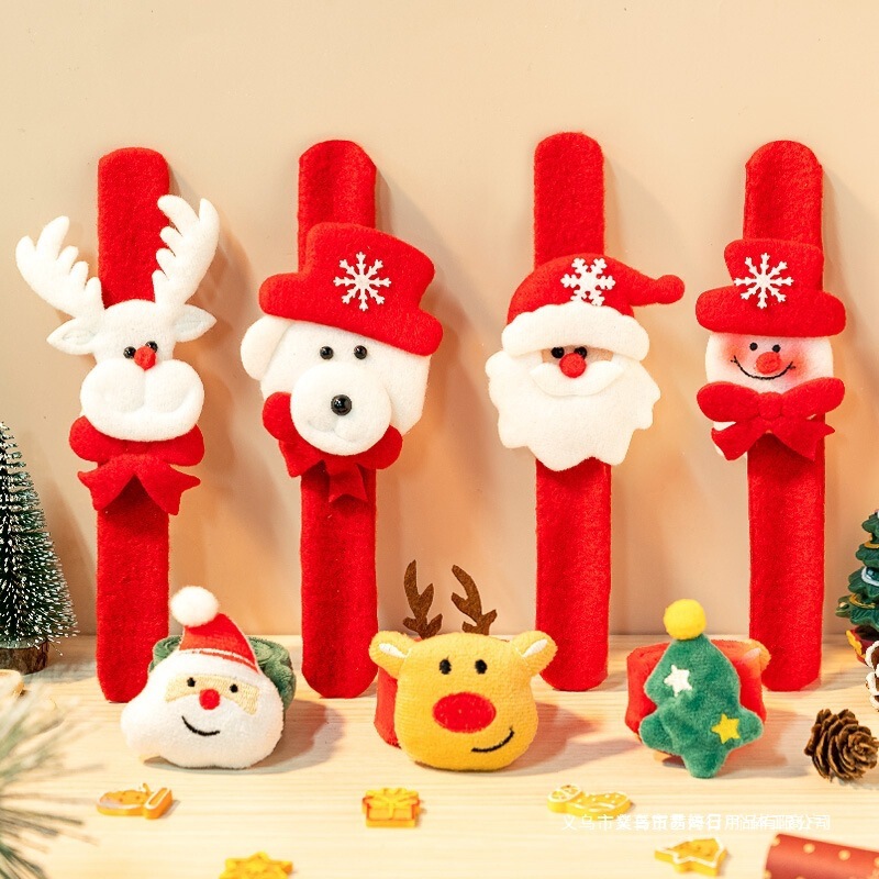 クリスマスプレゼント子供用スナップリング幼稚園クラス賞クリエイティブクリスマスデコレーションプチギフトスナップリング|undefined