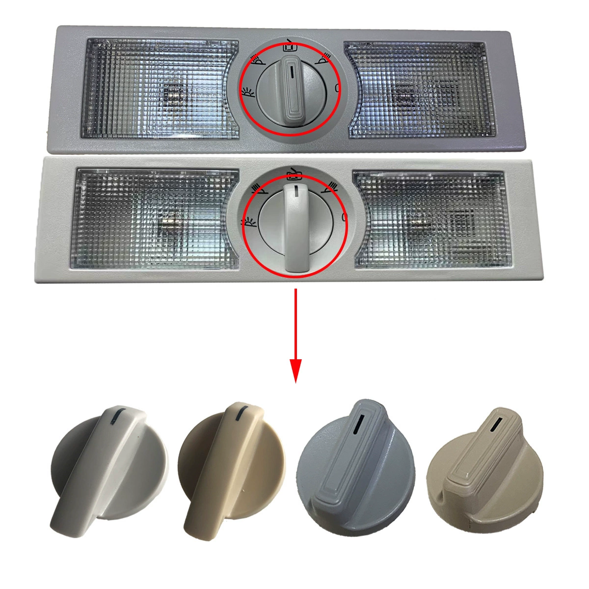 Подходит для Volkswagen новый и старый Jetta POLO Skoda задняя верхняя ручка переключателя света для чтения 6Q0947291