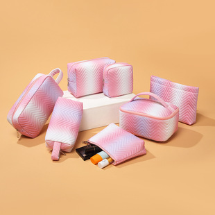 New Colorful Cosmetic Bag Large Capacity Cute Travel Portable Small Toiletry Bag Ins Style Cosmetics Bag Set Export