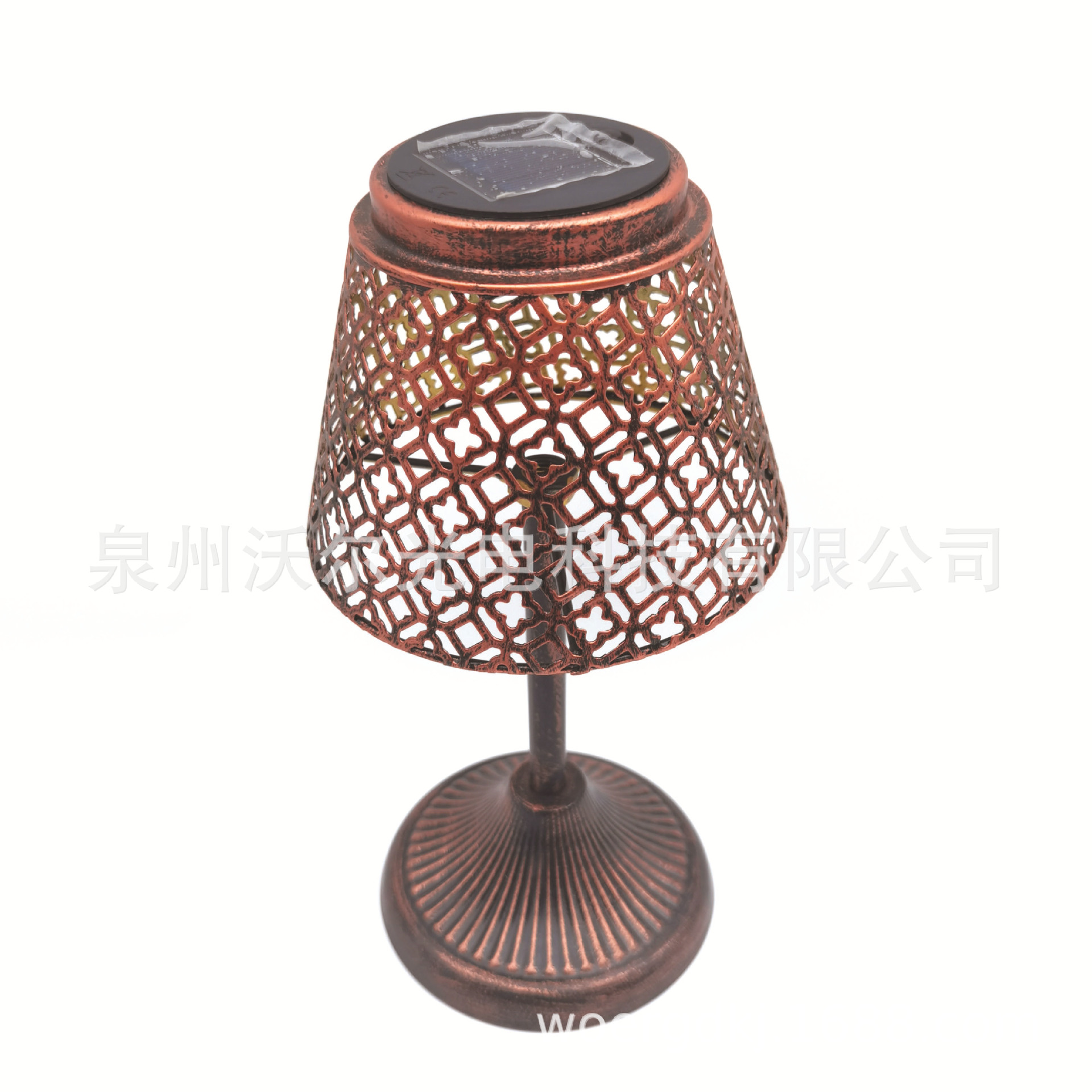 亚马逊 热销 LED镂空太阳能灯台灯形状IP65 草坪灯庭院装饰景观灯