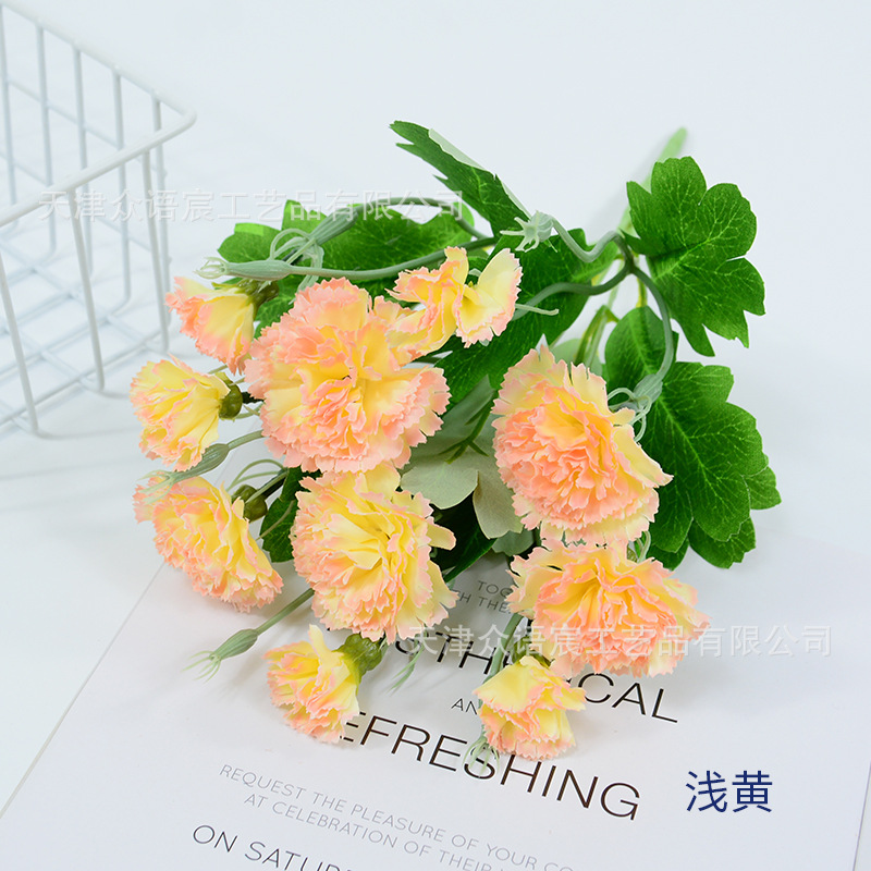 Simulación de 10 claves para decorar el hogar Día de la Madre Día del Maestro ramo de regalos de flores centro comercial tela de atmósfera festiva