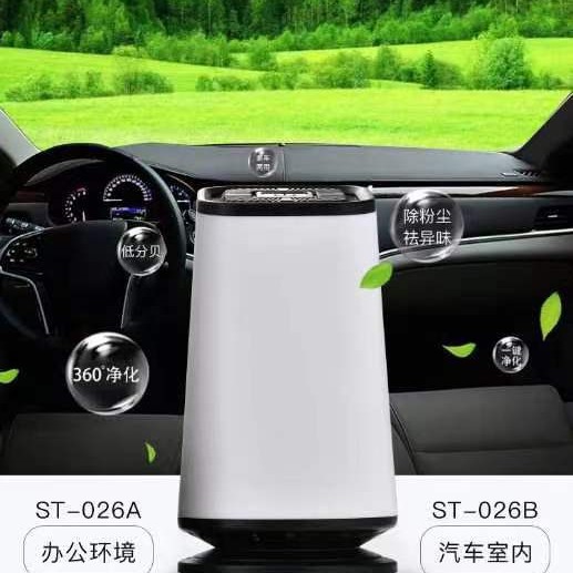 Negative Ion Ozone Purification and Disinfection Desktop Car Air Purifier