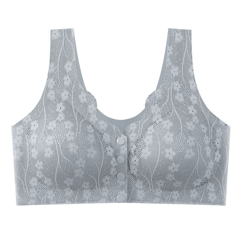 Supporting underwear for mother, push up bra, tank top, wireless bra, plus size, front lock, for middle age