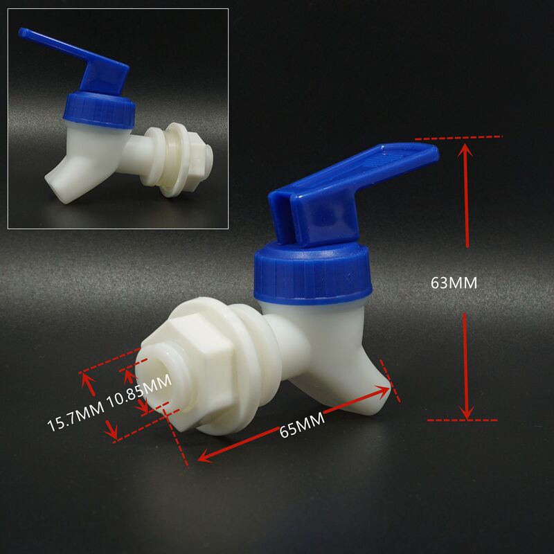 Push-Type Water Spout Glass Ice Bucket Juice Bottle Faucet Water Storage Tank Water Valve Mineral Water Bucket Faucet