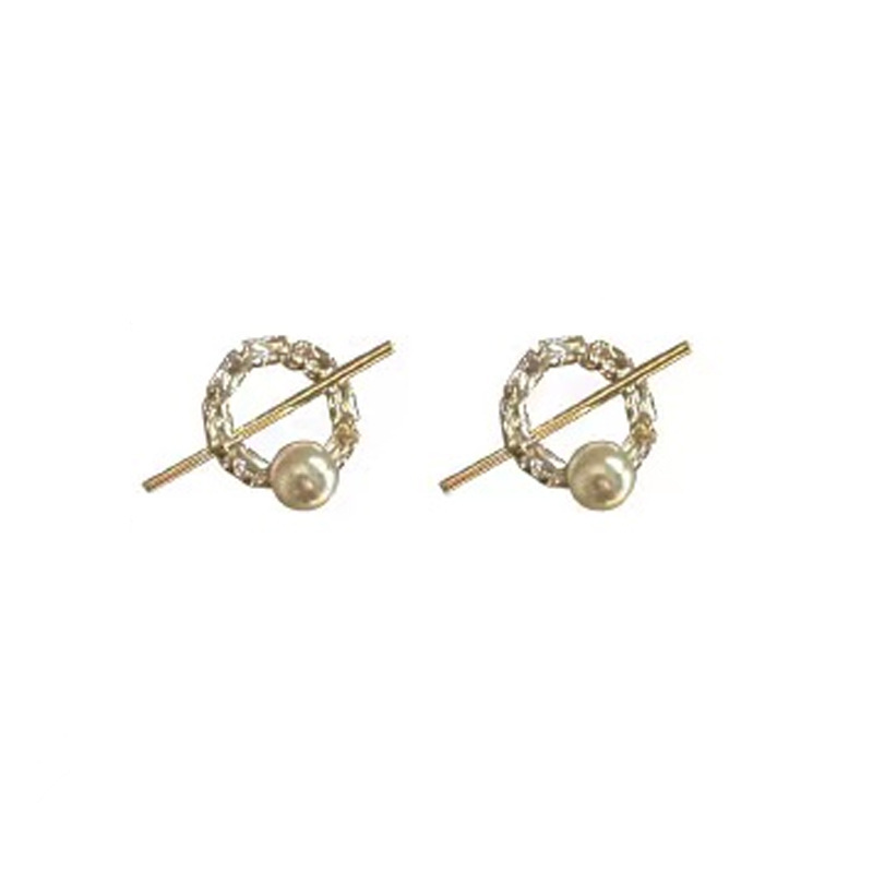 1 Pair Basic Classic Style Geometric Plating Alloy Ear Studs display picture 5