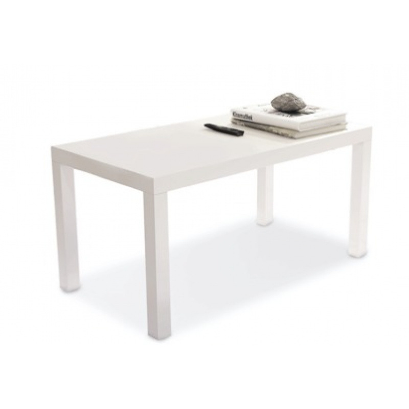 Mesa cuadrada pequeña, mesa lateral, mesa de té moderna simple, estante de supermercado de estilo económico