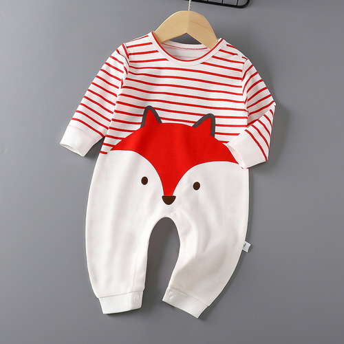 Baby Onesie, New Spring/Autumn Romper, Long-Sleeved Pure Cotton Crawling Suit, Baby Clothing, Infant Clothes