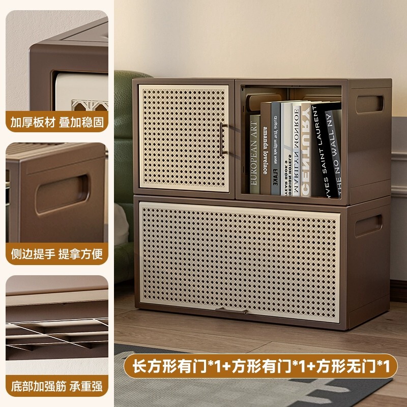 Younai 中世スタイルの収納キャビネット収納キャビネット折りたたみ大容量多層リビングルームホームスナック収納キャビネット|undefined
