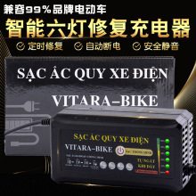 六灯铅酸电池智能充电器定时外贸出口畅销品1