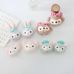 Cartoon Star Dew Rabbit Doll Brooch Lina Belle Rabbit Head Girl School Bag Accessories Brooch Hairpin Dual-Purpose