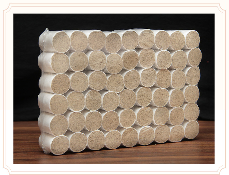 Moxa Cones Ai Zhu 108 Pieces Five Year Aged Mugwort Wool Moxibustion Cones for Warming Therapy in use