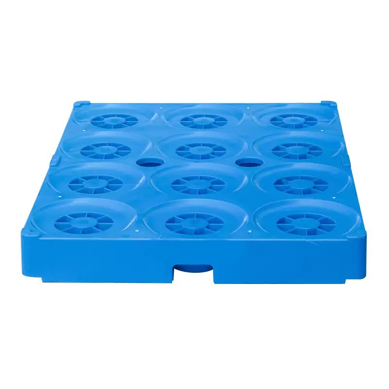 Paleta de agua en barril, planta de agua mineral, cartón de rotación, galón de agua pura, carretilla elevadora de nueve pies, paleta de agua en barril