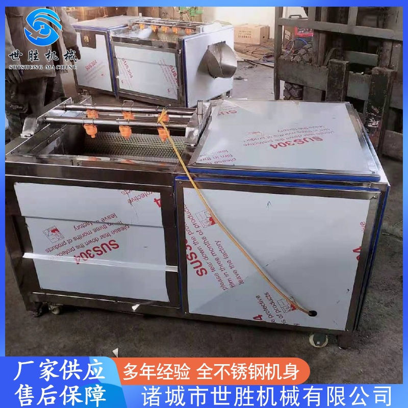 土豆去皮清洗机设备 不锈钢毛辊清洗机 甜薯毛刷清洗机 厂家供应