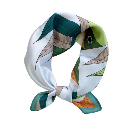 53 New Small Square Scarf Women's Spring Autumn and Summer Korean Decorative Professional Scarf Fashion Hair Tie Scarf Digital Printing