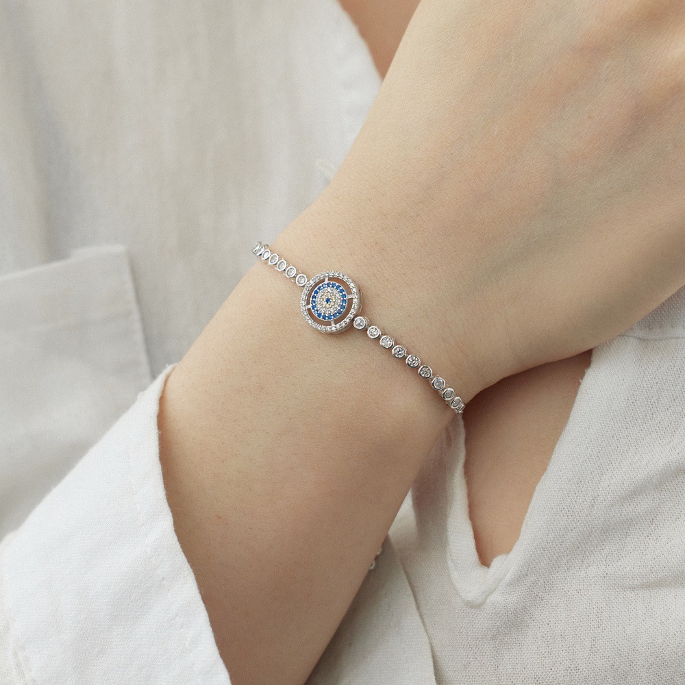 18K Gold Plated, White Gold Plated Plating Material 925 Sterling Silver Bracelets Elegant