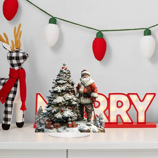 Santa Christmas Tree 15*15cm