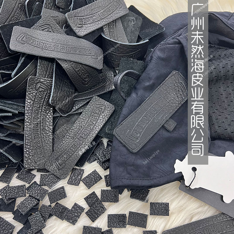 克罗家服装尺码标真皮码数标现货头层牛皮主唛皮标logo真皮唛头