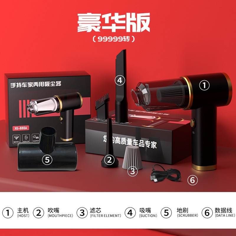 Refuerce el nuevo lujoso 60w portátil de succión y soplado todo en uno