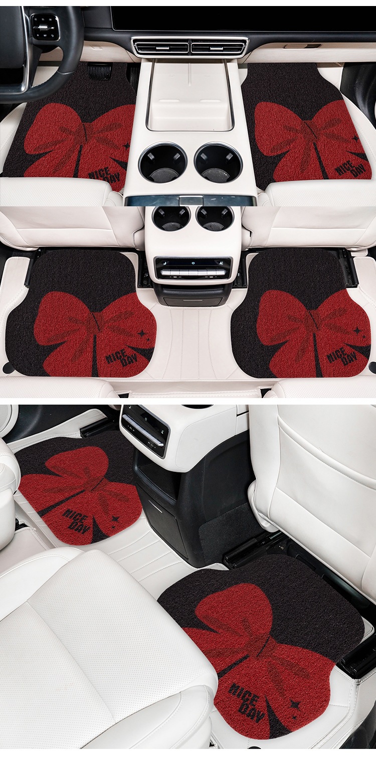 Car floor mats for girls, cute car mats, anti-dirt floor mats, universal single-piece driver's side car floor mats