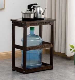 Movable Tea Table Household Small Tea Table Set Solid Wood Living Room Tea Set Tea Cart Side Cabinet Water Kettle Tea Shelf