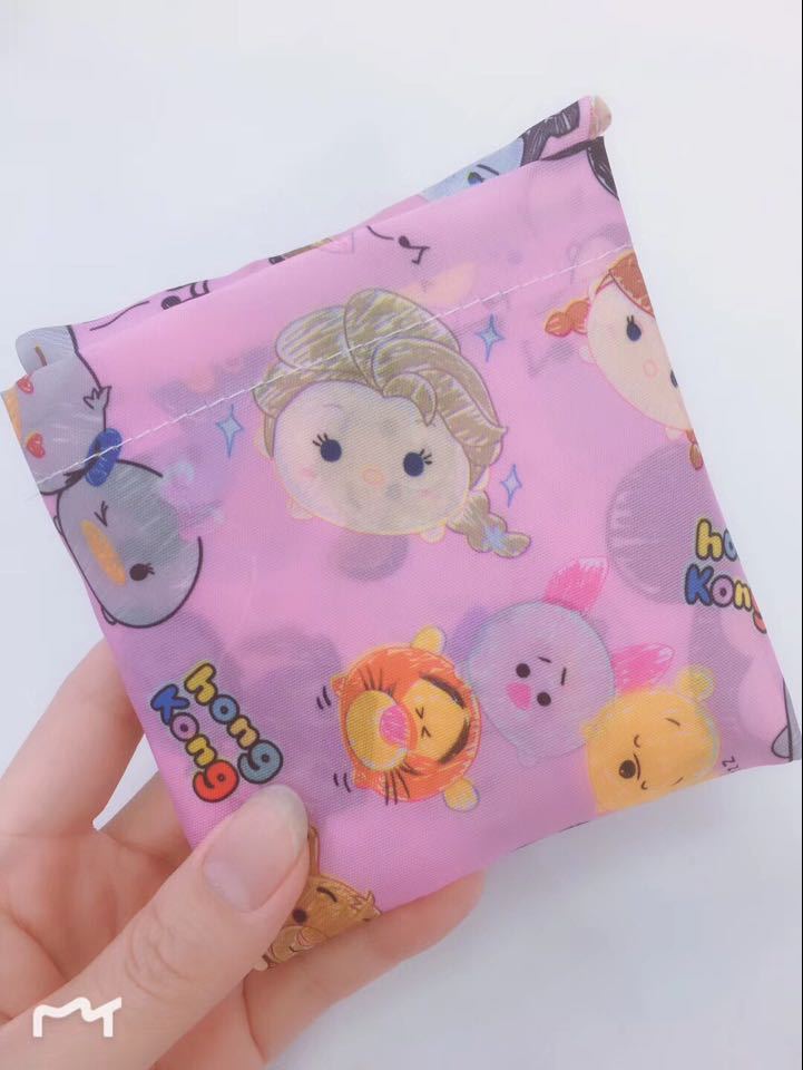 Cartoon small folding shopping bag, polyester
