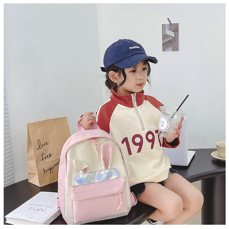 446g Weight Sequins, Sewing Thread Fashion Element Zipper Closure Type Double Shoulder Straps Strap Type Functional Backpack Bags Type Casual, School Occasion Nylon Material School Backpack, Kids Backpack Backpack Animal Pattern All Seasons Season Kid'S Gender Cute Style Square Shape Kid'S Nylon Animal Cute Sequins Sewing Thread Square Zipper Functional Backpack 1