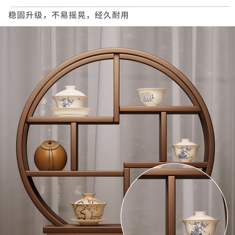 無垢材ティーテーブル収納ラック中国茶室デスクトップボーグラック小さなティーポットティーセットティーカップ収納ディスプレイ装飾品|undefined