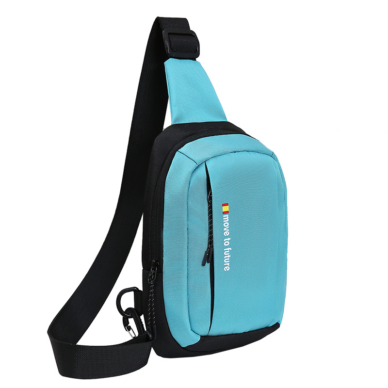 Nuevo tipo de bolso de pecho universal de estilo coreano letras de impresión de moda mochila deportiva casual universal mochila para hombres