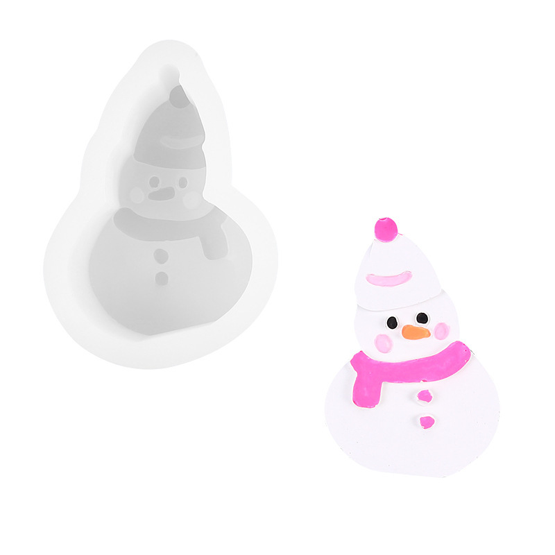 DIY クリスマス クリスマス帽子 フォンダン シリコン型 雪だるま クリスマスツリー アロマキャンドル ムースケーキデコレーション|undefined