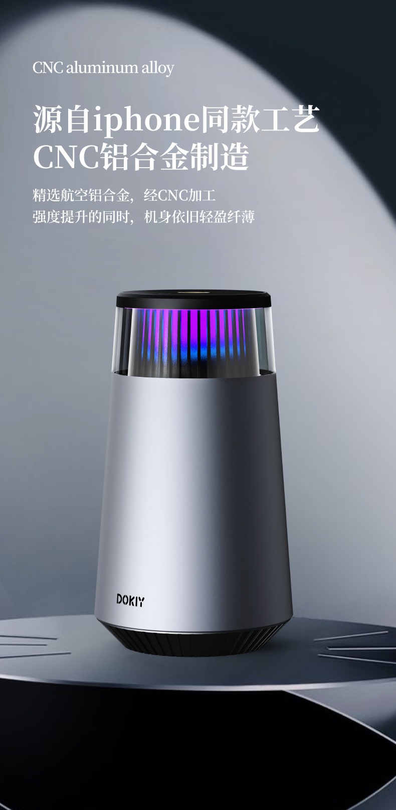 Dokiy New Car-Mounted Smart Aromatherapy Machine, Automatic Fragrance Spray, Car Gift, Long-Lasting Deodorizing Perfume