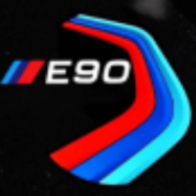 Adecuado para BMW Serie 3 E90 puerta del coche de bienvenida Cambio de Luz Decoración atmósfera Luz de iluminación de la puerta del coche lámpara de pie lámpara de proyección láser