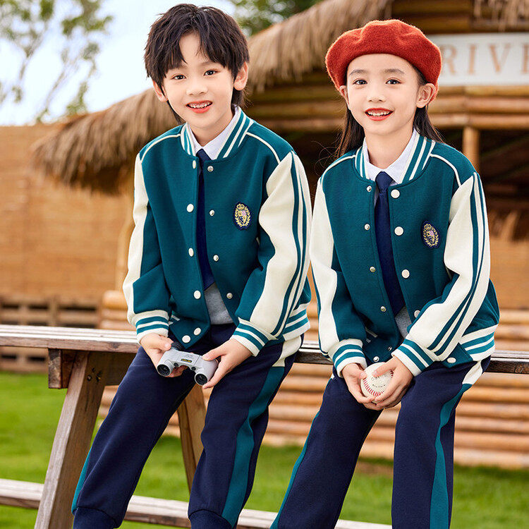 小學生校服春秋套裝英倫風三件套兒童班服棒球服幼兒園園服春秋季