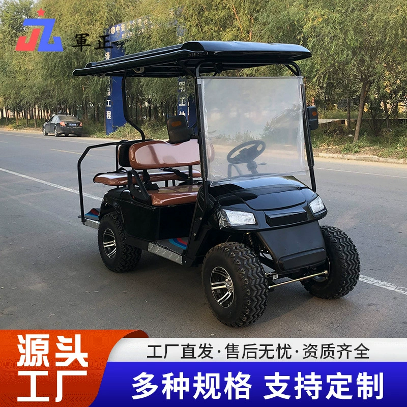 Электрические гольф-кары для трансграничного экспорта, подходят для экскурсий, обслуживания гостей, использования в живописных местах, парках, жилых районах и как транспорт для перемещений по кампусам, вместимостью от 2 до 10 мест.