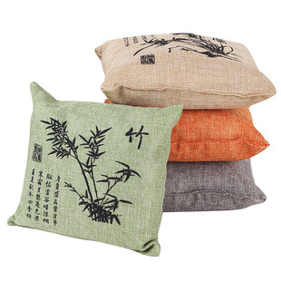 The Maple | Square Plum Orchid Bamboo Chrysanthemum Home Car Dual-use Bamboo Charcoal Bag 500g Left and Right Four Pack CF-500