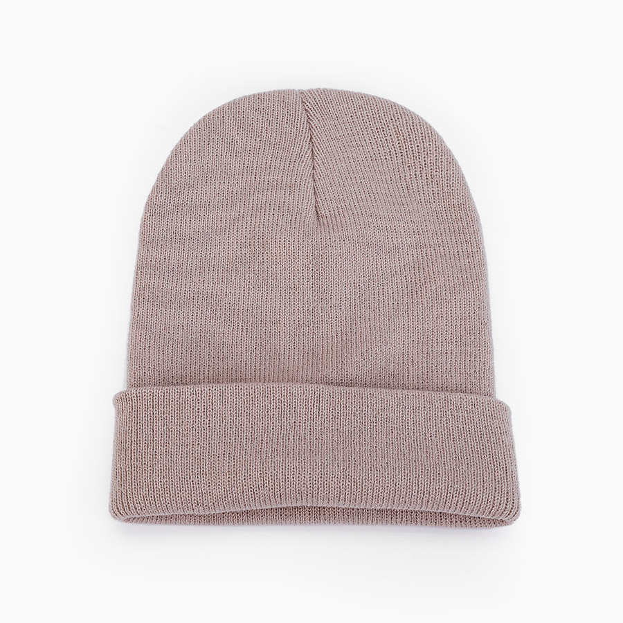 Unisex Fashion soft beanie ski hat candy color light plate thick melon skin hat double knit hat_voghion.com