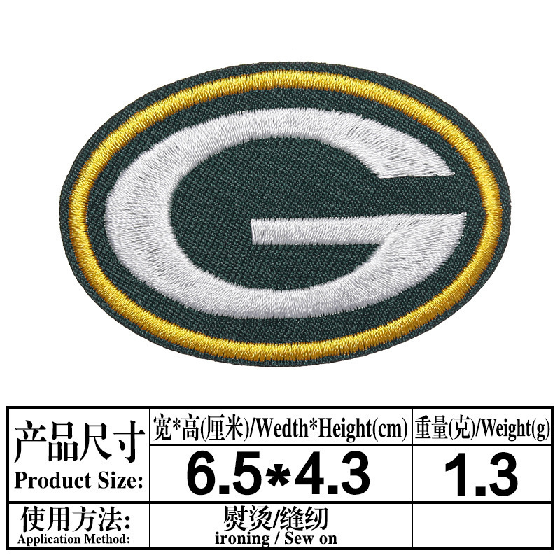 NFL アメリカンリーグとナショナルリーグの 32 チームのロゴ、チームエンブレム、コンピュータ刺繍ラベル、刺繍布パッチ、粘着アイロン接着剤|undefined