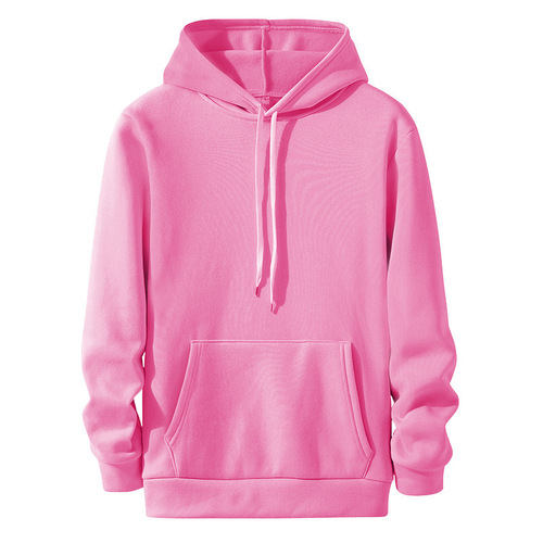 2025 Spring and Autumn Casual Hooded Solid Color Men's Sweatshirt Trend Collar In Stock Fleece Long Sleeve