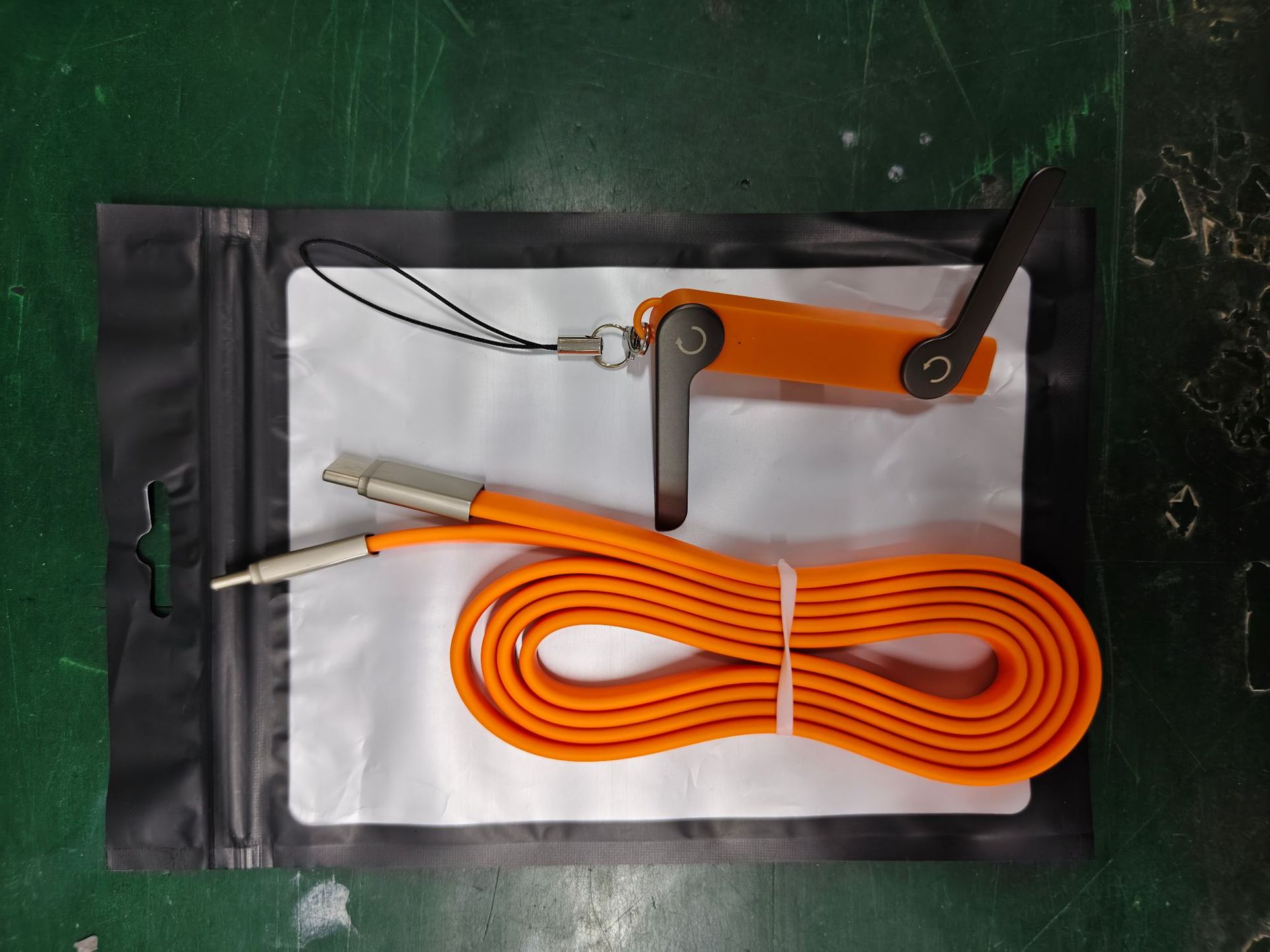 Adaptador naranja + cable de silicona naranja 240W (C-C)