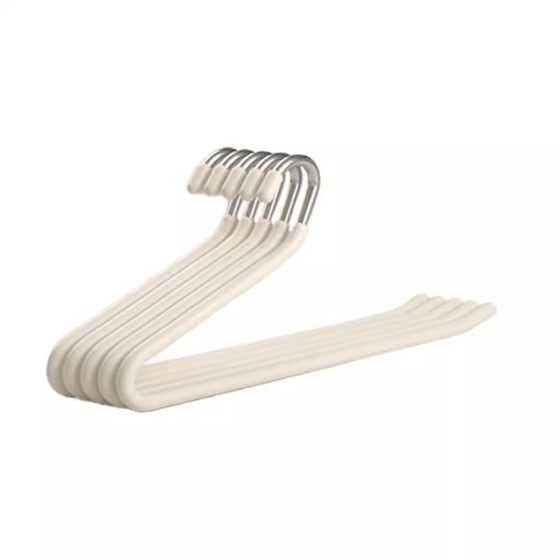 Stainless steel goose pants rack seamless non-slip household wardrobe pants hanger clip z-shaped 2-word hanger storage artifact
