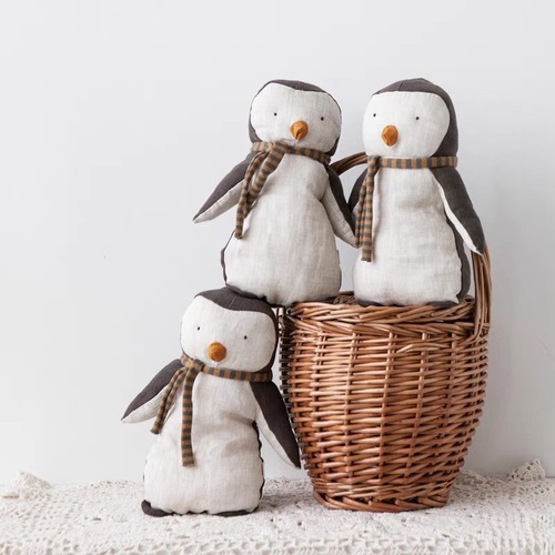 ins new pure cotton rooster doll, cotton rabbit doll, baby giraffe comfort doll, penguin doll