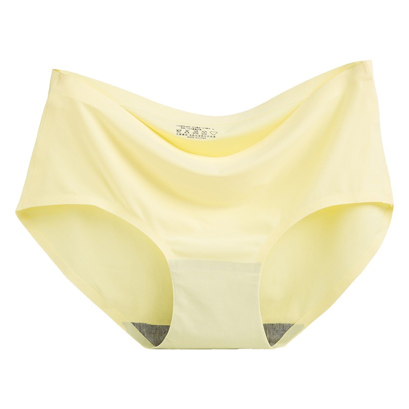 810 Hot Sale Women's Ice Silk Traceless Underwear One-piece Underwear Breathable Mid-waist Sexy Women's Briefs