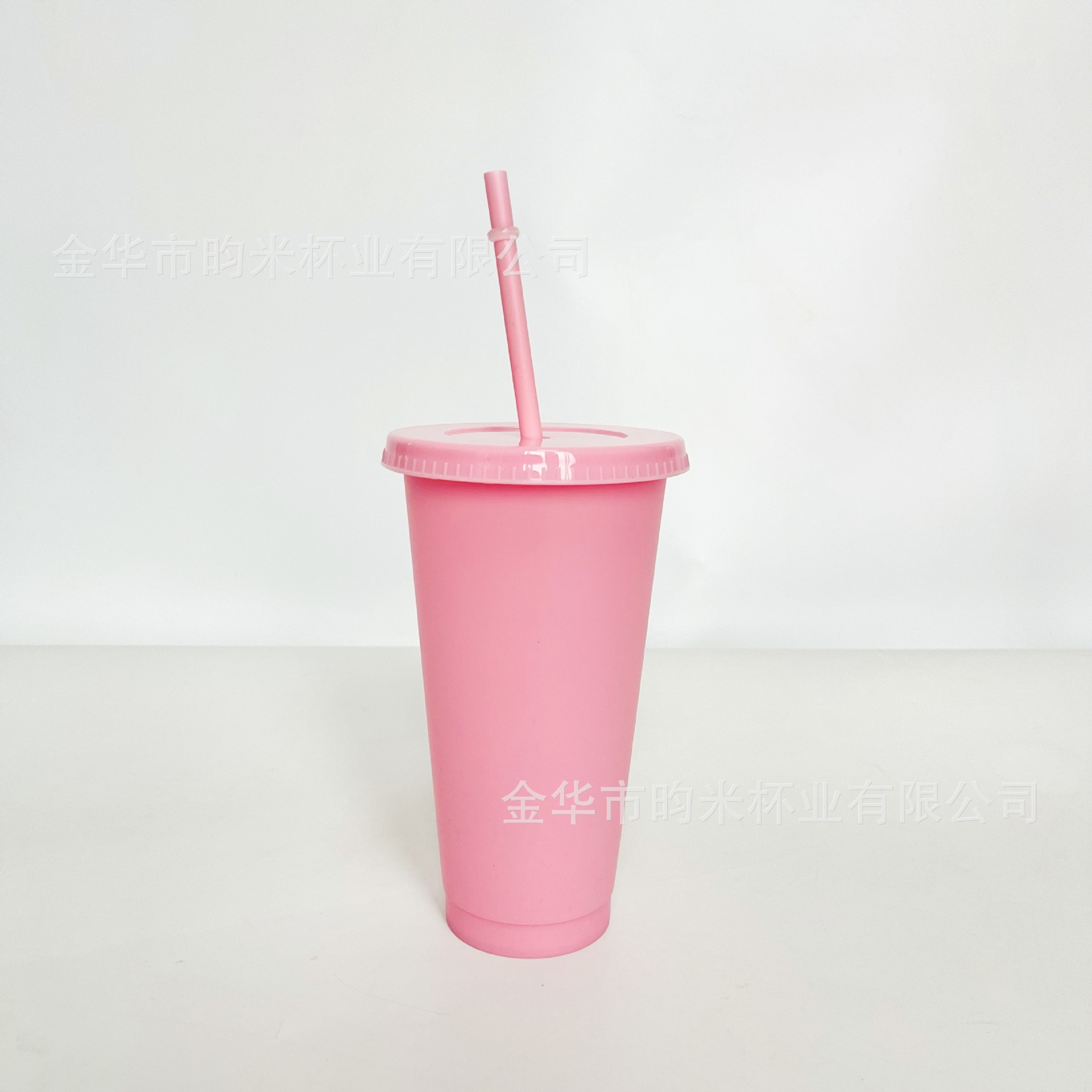 Transfronterizo PP color 24OZ taza de paja taza de té de leche de gran capacidad 710ML taza de plástico monocapa de color sólido se puede imprimir logotipo