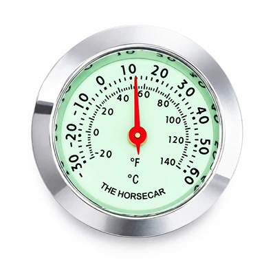 Car clock car thermometer car thermometer luminous clock humidity meter tuyere thermometer (Car thermometer) - temperature-gauge