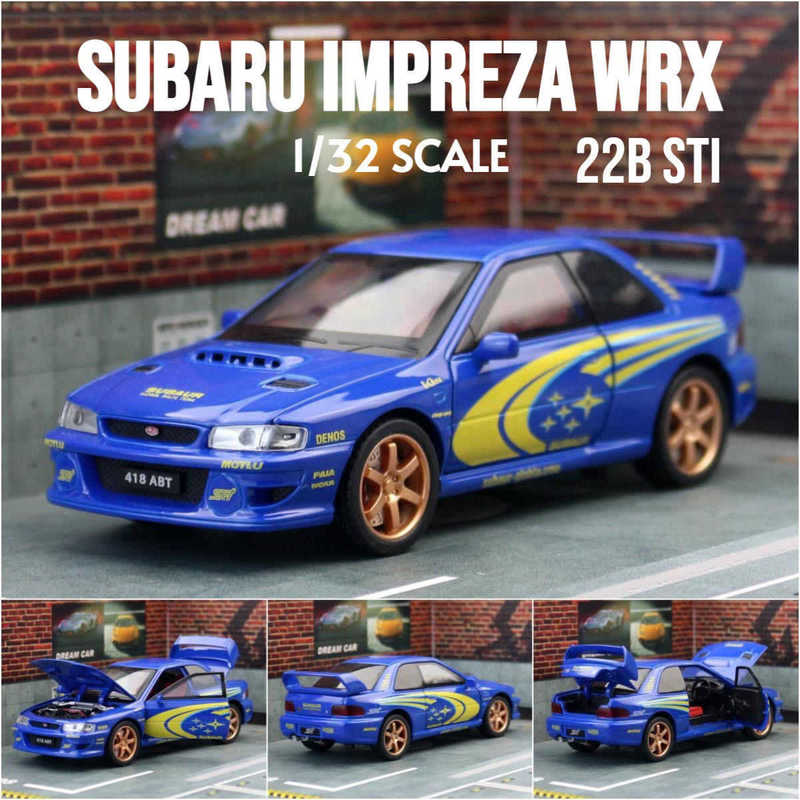 1:32 Subaru Impreza Rally Car Alloy Car Model Artificial Ornaments Kidsren's Toys Car Men Wholesale